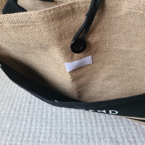 Hello Weekend Elegant Tan Tote Bag Reusable Bag - Picture 7 of 9